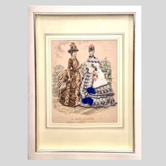 Гравюра из журнала мод «Иллюстрированная мода», Франция, 1870-е гг.