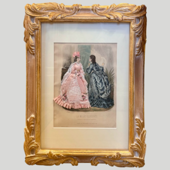 ​Гравюра из журнала мод «Иллюстрированная мода», Франция, 1872 г.