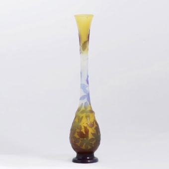 Ваза с цветочным декором, Франция, фирма "Галле", 1900-е гг.