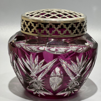 ​Парные вазы для цветов (икебана), Бельгия, фирма "Val Saint Lambert", XX век.
