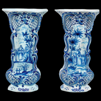 Парные вазы, Голландия, XIX век