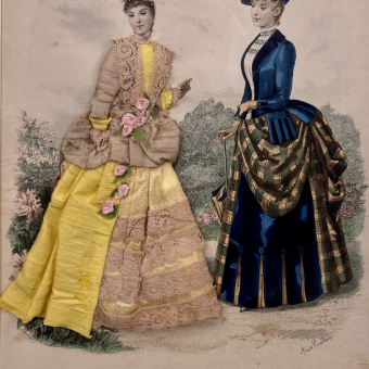 Гравюра из журнала мод «La Mode illustrée», Франция, 1870-е гг.