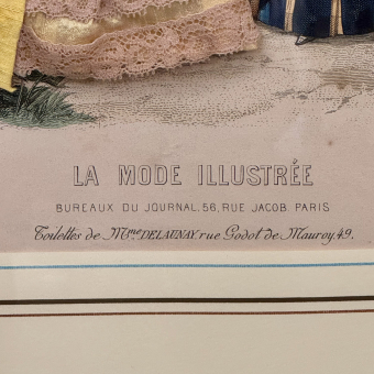 Гравюра из журнала мод «La Mode illustrée», Франция, 1870-е гг.