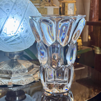 Ваза "линза", Франция, фирма "Cristal Beyres", 1960-1970-е гг.