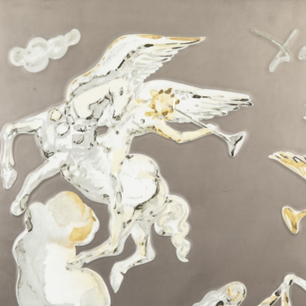 Фарфоровый пласт "Небесный танец", Германия, фирма "Rosenthal Studio Line​", 1977 г.