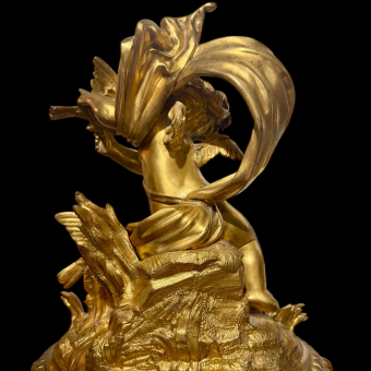 Часы каминные с парными канделябрами, Франция, фирма "V. Paillard", 1870-1880-е гг., В. Пайяр 