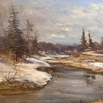 ​Радимова Т.П., "Дорога в Абрамцево", 1954 г.