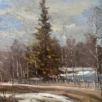​Радимова Т.П., "Дорога в Абрамцево", 1954 г.