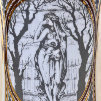 Ваза "Летний сад", СССР, ЛФЗ, 1980-е гг., Ларионов А.В.