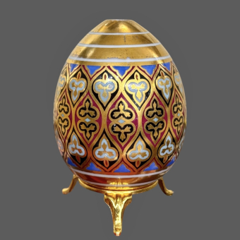Пасхальное яйцо с готическим орнаментом, Россия, ИФЗ, сер. XIX века