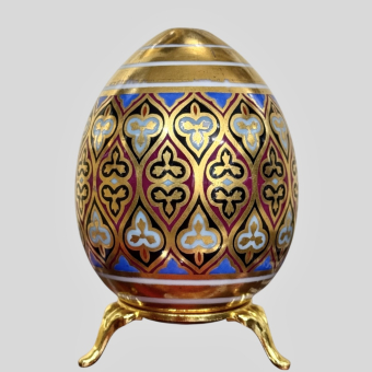 Пасхальное яйцо с готическим орнаментом, Россия, ИФЗ, сер. XIX века