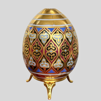 Пасхальное яйцо с готическим орнаментом, Россия, ИФЗ, сер. XIX века