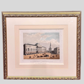 ​Литография "Вид Оружейной палаты," Франция, издательство "Дациаро", 1840-е гг., Кювийе
