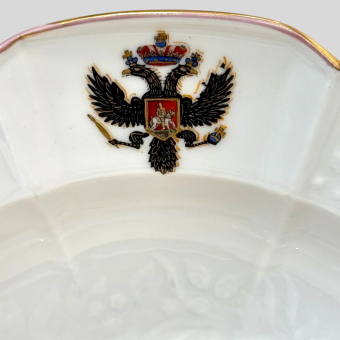 ​Тарелка из сервиза Андрея Первозванного, Германия, KPM, XVIII век