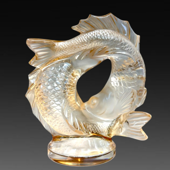​Композиция «Две рыбы», Франция, фирма "Lalique", XX век, М. Лалик