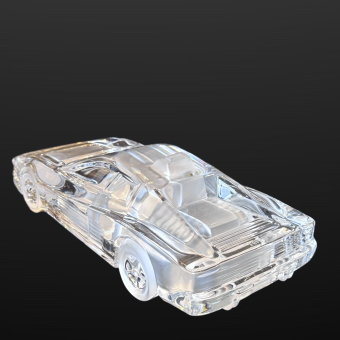 ​Модель автомобиля "Ferrari Testarossa", Франция, фирма "Daum", XX век, Н. Клод