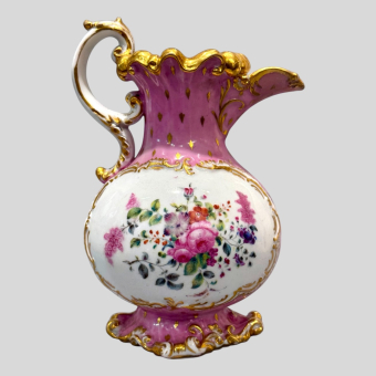 ​Розовый кувшин, Россия, завод "Братьев Корниловых", 1840-1861-е гг.