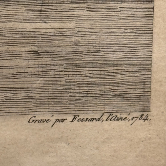 ​Гравюра «Вид на берега Невы», Франция, 1784 г.