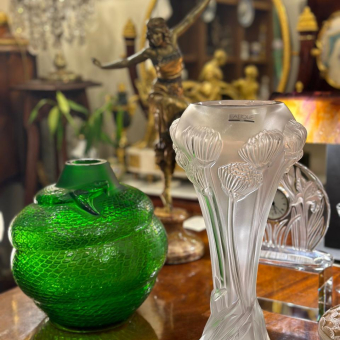 ​Ваза "Бутон розы", Франция, фирма "Lalique", XX век