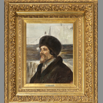Суриков В.И., этюд к картине «Взятие снежного городка», 1890 г.