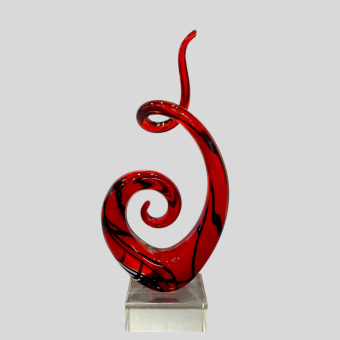 ​Настольное украшение "Красная абстракция", Германия, фабрика "Leonardo", XX-XXI век.