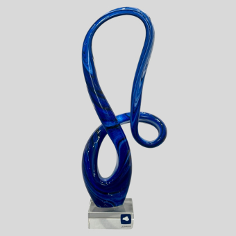 Настольное украшение "Синяя абстракция", Германия, фабрика "Leonardo", XX-XXI век