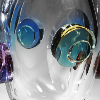 ​Ваза "Galaxy", Чехия, фирма "Moser", XXI век, Р. Рубичик