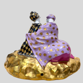 Скульптурная композиция «Арлекин и Коломбина», Австрия, 1930-е гг.