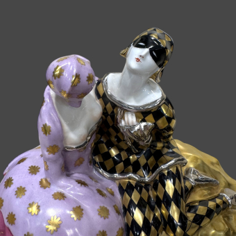 Скульптурная композиция «Арлекин и Коломбина», Австрия, 1930-е гг.