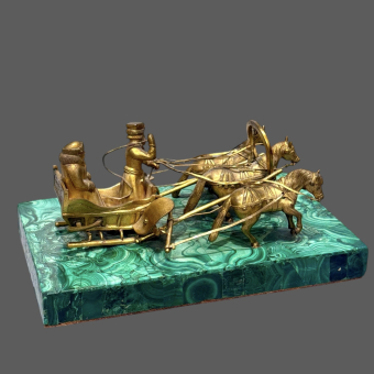 ​Скульптурная композиция «Зимняя тройка», Россия, XIX век, Лансере Е.А.