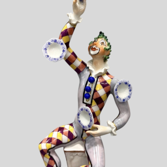 ​Скульптура жонглера, Германия, мануфактура "Мейсен", XX век, П. Штранг
