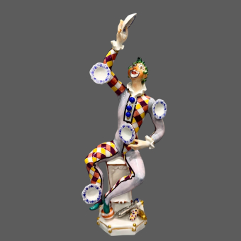​Скульптура жонглера, Германия, мануфактура "Мейсен", XX век, П. Штранг