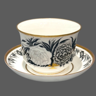 ​Чайная пара "Роза и гвоздика", Россия, ГФЗ, 1920 г.