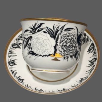 ​Чайная пара "Роза и гвоздика", Россия, ГФЗ, 1920 г.