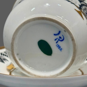 ​Чайная пара "Роза и гвоздика", Россия, ГФЗ, 1920 г.