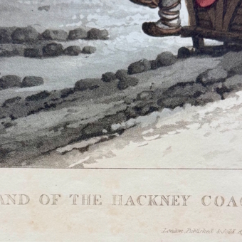 Гравюра «Отдых ямщика», Англия, XIX век