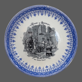 Серия тарелок «Вояж в Россию», Франция, мануфактура «​Terre de Fer HB&Cie», XIX век, Буланже И.