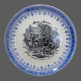 Серия тарелок «Вояж в Россию», Франция, мануфактура «​Terre de Fer HB&Cie», XIX век, Буланже И.