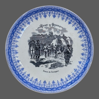 Серия тарелок «Вояж в Россию», Франция, мануфактура «​Terre de Fer HB&Cie», XIX век, Буланже И.