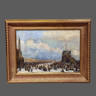 Литография «Горы на Царицыном лугу», Россия, Издание «ОПХ», 1821-1826 гг.