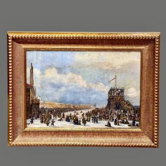 Литография «Горы на Царицыном лугу», Россия, Издание «ОПХ», 1821-1826 гг.