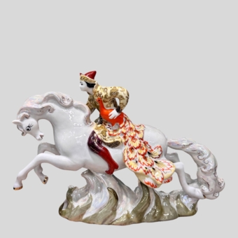 Скульптурная композиция «Иван-царевич с жар-птицей на коне», СССР, ЛЗФИ, 1956-1967 гг., Киселев А.А.