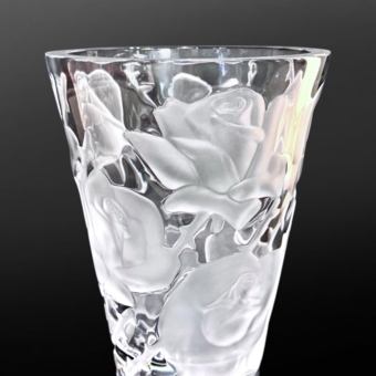 Ваза «Розы», Франция, фирма «Lalique», XX век, М. Лалик