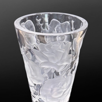 Ваза «Розы», Франция, фирма «Lalique», XX век, М. Лалик
