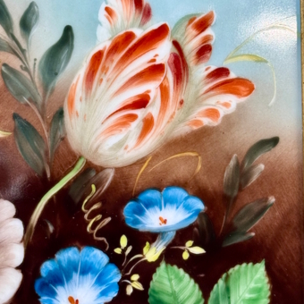 ​Фарфоровый пласт «Букет цветов», Германия, мануфактура "Heinrich", XX век