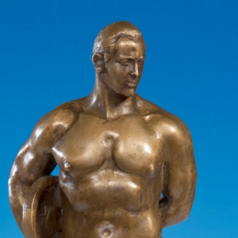 Скульптура "Юрий Власов", СССР, завод "Монументскульптура", 1962 г., Манизер М.Г.