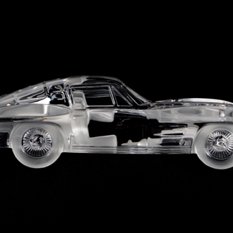 Модель автомобиля "The Corvette Stingray", Франция, фирма "Daum", 1987 г., К. Фроссарт