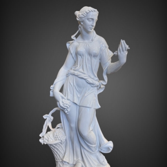 Скульптура «​Деметра», Германия, фабрика «Aelteste Volkstedt», 1940-е гг., Г. Оппель