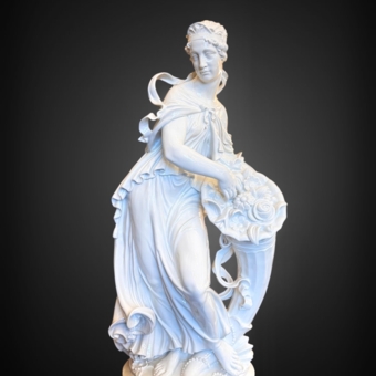 ​Скульптура «Флора», Германия, фабрика «Aelteste Volkstedt», 1940-е гг., Г. Оппель 