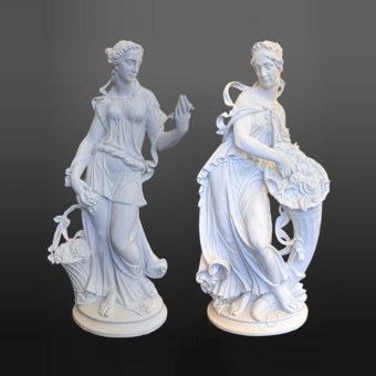 Скульптура «​Деметра», Германия, фабрика «Aelteste Volkstedt», 1940-е гг., Г. Оппель